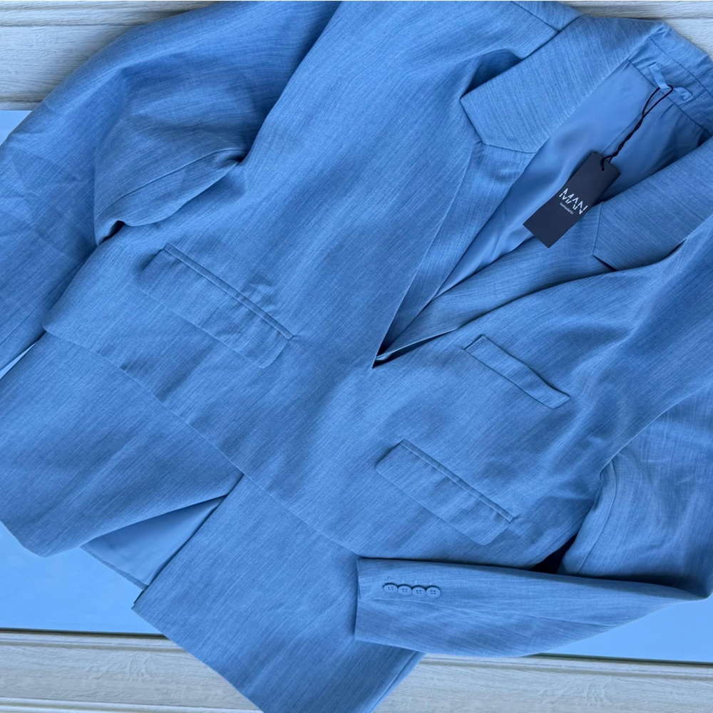 Sophisticated Light Blue Suit by ANNA